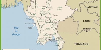 برما کے سیاسی نقشہ