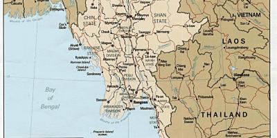 میانمار نقشہ ایچ ڈی